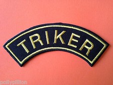 Biker Novelty Patch Sew / Iron On Badge Triker 