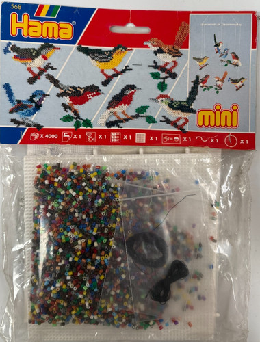 Hama mini beads hanging birds - hama,