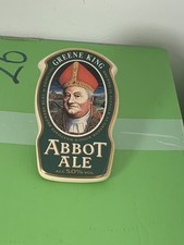  Vintage Greene King Ceramic Abbot Ale Beer Pump Clip Pub Home Bar Decor