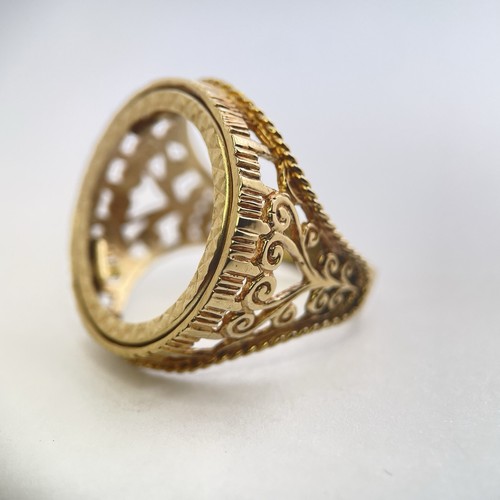 Vintage 9ct yellow gold - yellow, ring