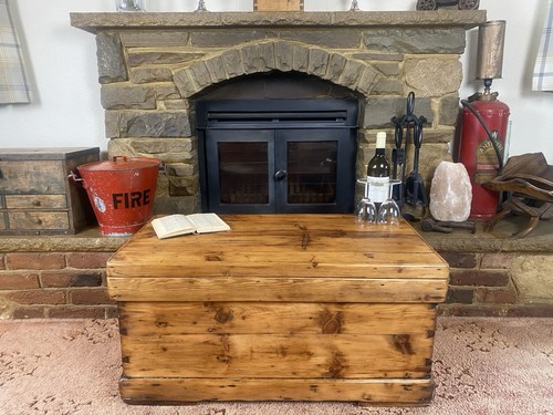 Old antique pine chest - antique,
