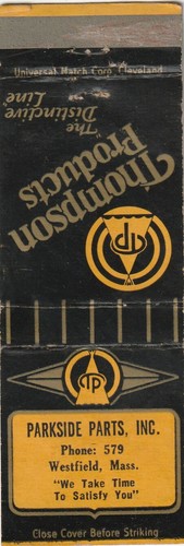 Vtg matchbook cover parkside - matchbook,