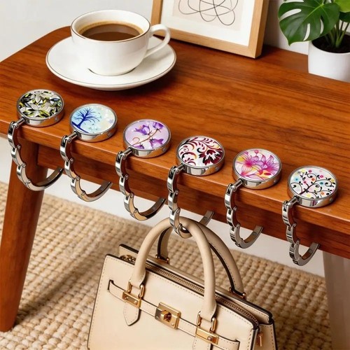 Folding purse hanger - purse,
