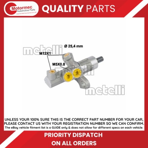 Metelli brake master cylinder - metelli,