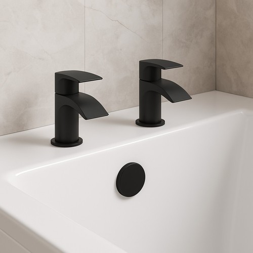 Belantia matt black bath taps - belantia,