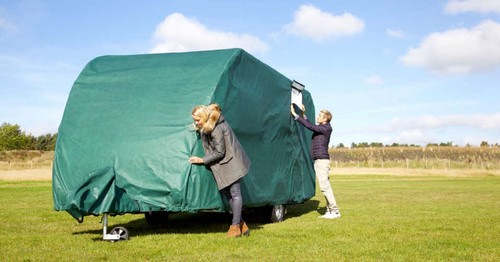 Specialised caravan cover for - caravan,