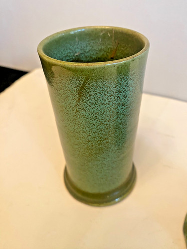 Pair brannam vase - of,