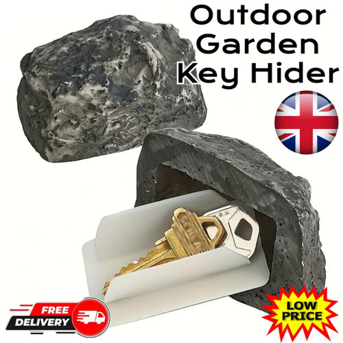 Door key rock hide keep - hide,