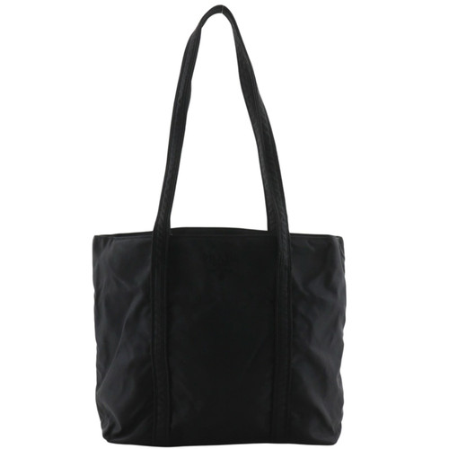 Prada logo embroidery tote - prada,