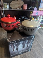 VINTAGE CERAMIC SOUP BOWLS