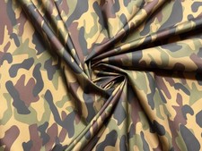Waterproof 4oz NYLON Fabric Material PU Coated - CAMOUFLAGE