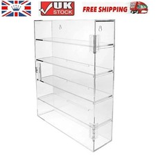 5 Layer Acrylic Bakery Pastry Dolls Display Case Stand Cabinet Magnetic Lock