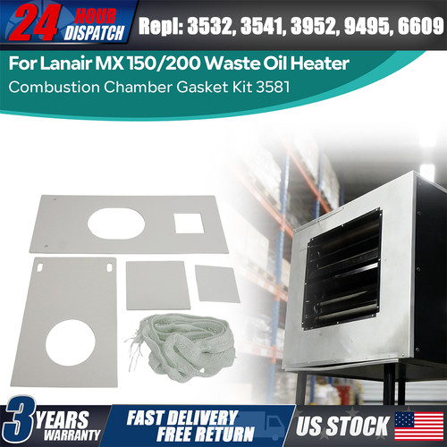 New waste oil heater - oil, gasket