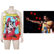 Queen Freddie Mercury Printed Vest Cosplay Costume Halloween Party Carnival Tops