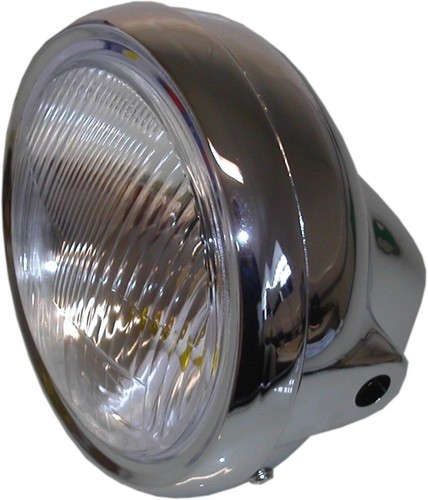 Headlight round chrome - headlight,