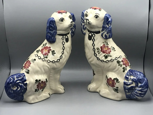 Ceramic staffordshire spaniel - staffordshire,