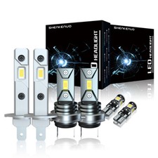 For Toyota Avensis T25 H1 H7 501 White 6000K High/Low/Side LED Headlight Bulbs
