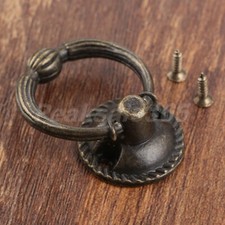 Antique Bronze Furniture Drawer Cupboard Door Pull Handle Cabinet Knobs Ring