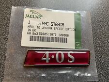 Jaguar XJ6 & XJ12 XJ40 "4.0S" NOS Wing Motif Badge/Emblem - HMC5768CA