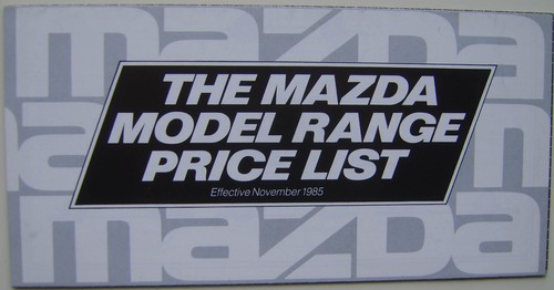 Mazda price list 1985 323 - mazda,