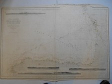 Nautical map of the Bay of Biscay landings 1888.