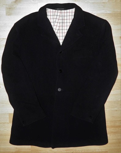 Gents black wool heavyweight - wool,