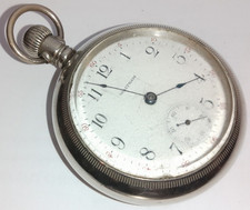 1907 BIG 58mm 163gms WALTHAM Antique Pocket Watch 18s Grade 1 Mod 1883 runs