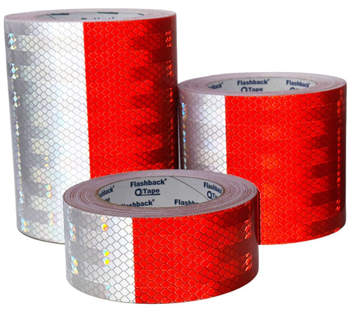 Red white reflective - red,