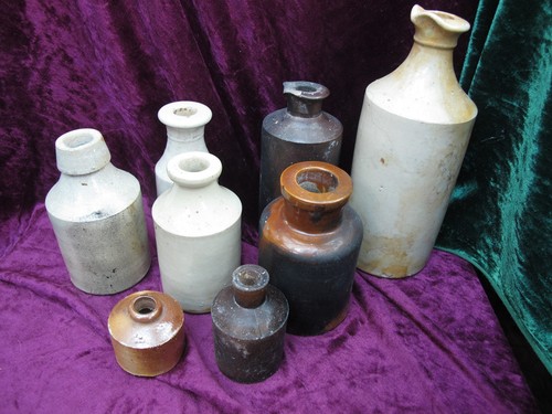 Vintage bottle stoneware 1 - 7,