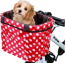 Dog Bike Basket Bag with