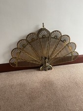 Antique Brass Peacock Fire