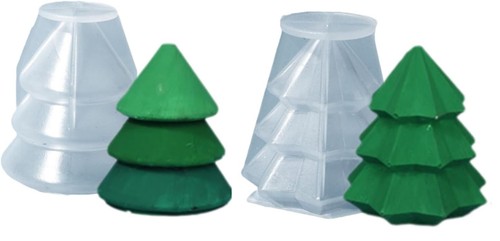 Christmas tree candle - 2x, 3d