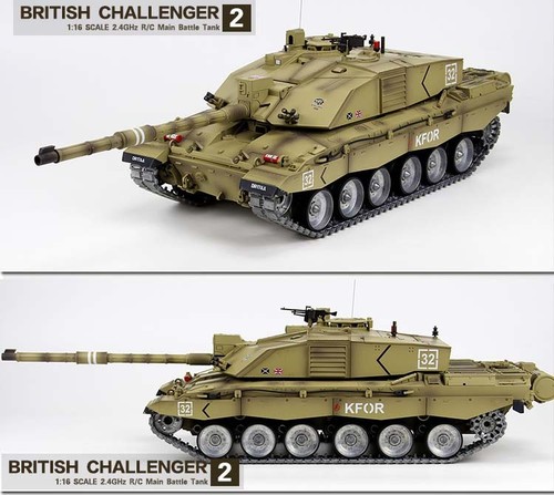 British challenger rc - challenger, 1:16