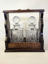 Tantalus with Solid Oak &