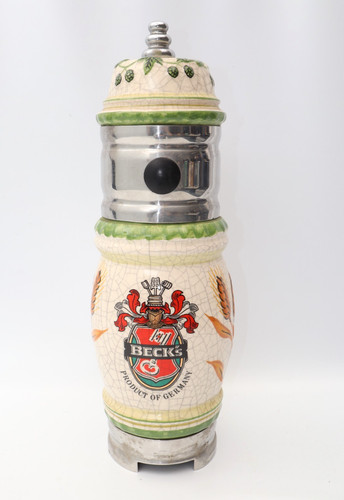 Vintage beck ceramic bar - beck's,