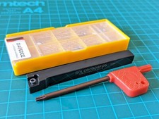 8mm Carbide Tipped Lathe Turning Tool + 10 Tips Fits Boxford Emco SCLCR0808F06