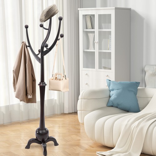 Wooden freestanding clothes - wooden,