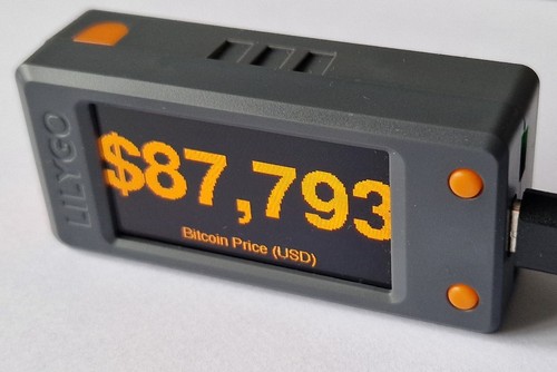 Bitcoin clock price display - &,