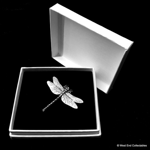 Dragonfly insect silver pewter - dragonfly,