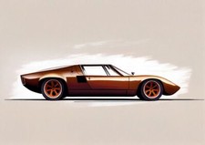 Lamborghini Sports Car Retro