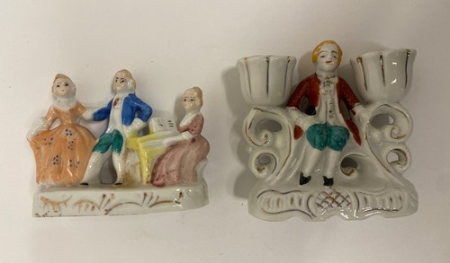 Victorian porcelain couple - victorian,