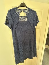 Blue Floral Short Sleeve Dress