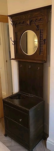Antique umbrella and coat - antique,