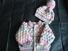 Hand Knitted Baby Cardigan &