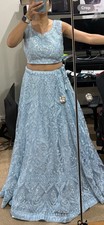 Sky Blue Lehenga Choli Wedding