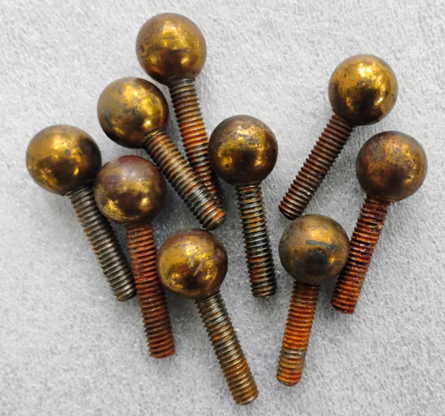 Antique brass balls - balls,