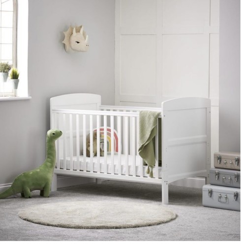 Obaby grace cot bed white - bed,