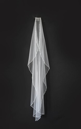 Single wedding veil length - single,
