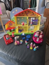 Peppa Pig Toy Bundle House Vehicles And Figures