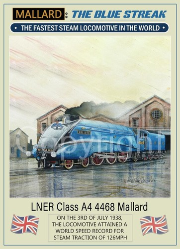 Mallard steam train record - steam,